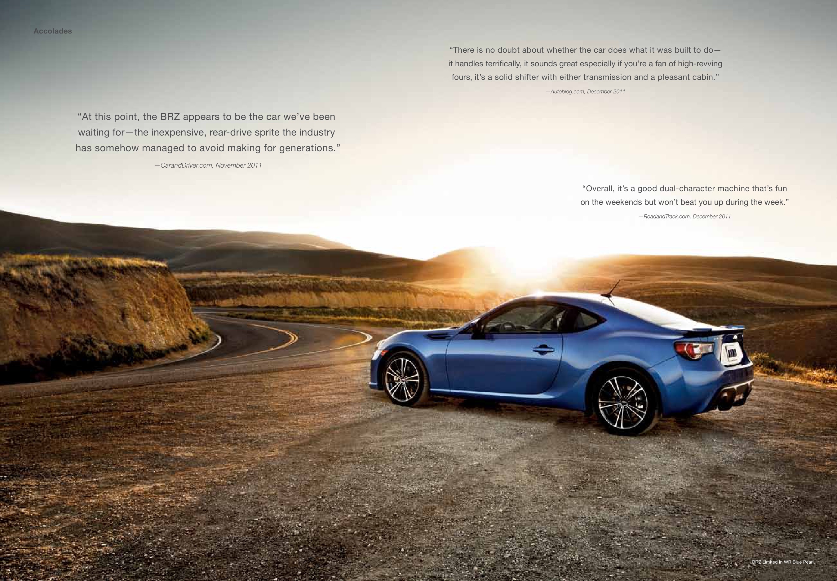 2013 Subaru BRZ Brochure Page 1
